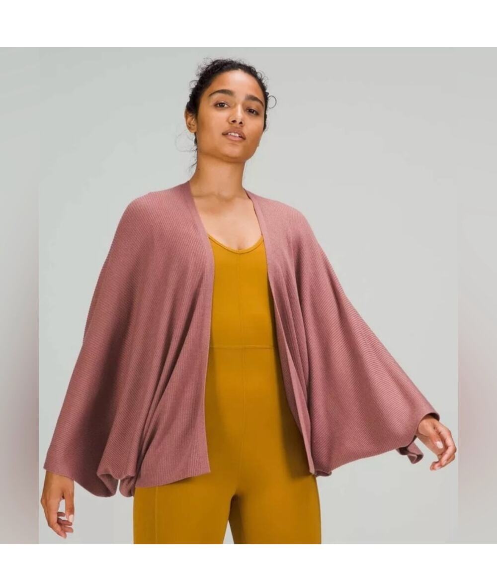 Lululemon | Cashlu Knit Textured Wrap‎ Cardigan | Size OS | Spiced Chai